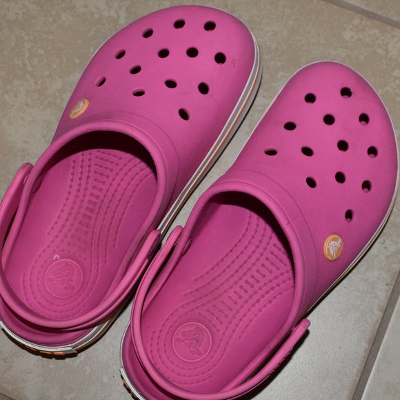 CROCS Platform Shoes Size 4 J - Picture 5 of 5